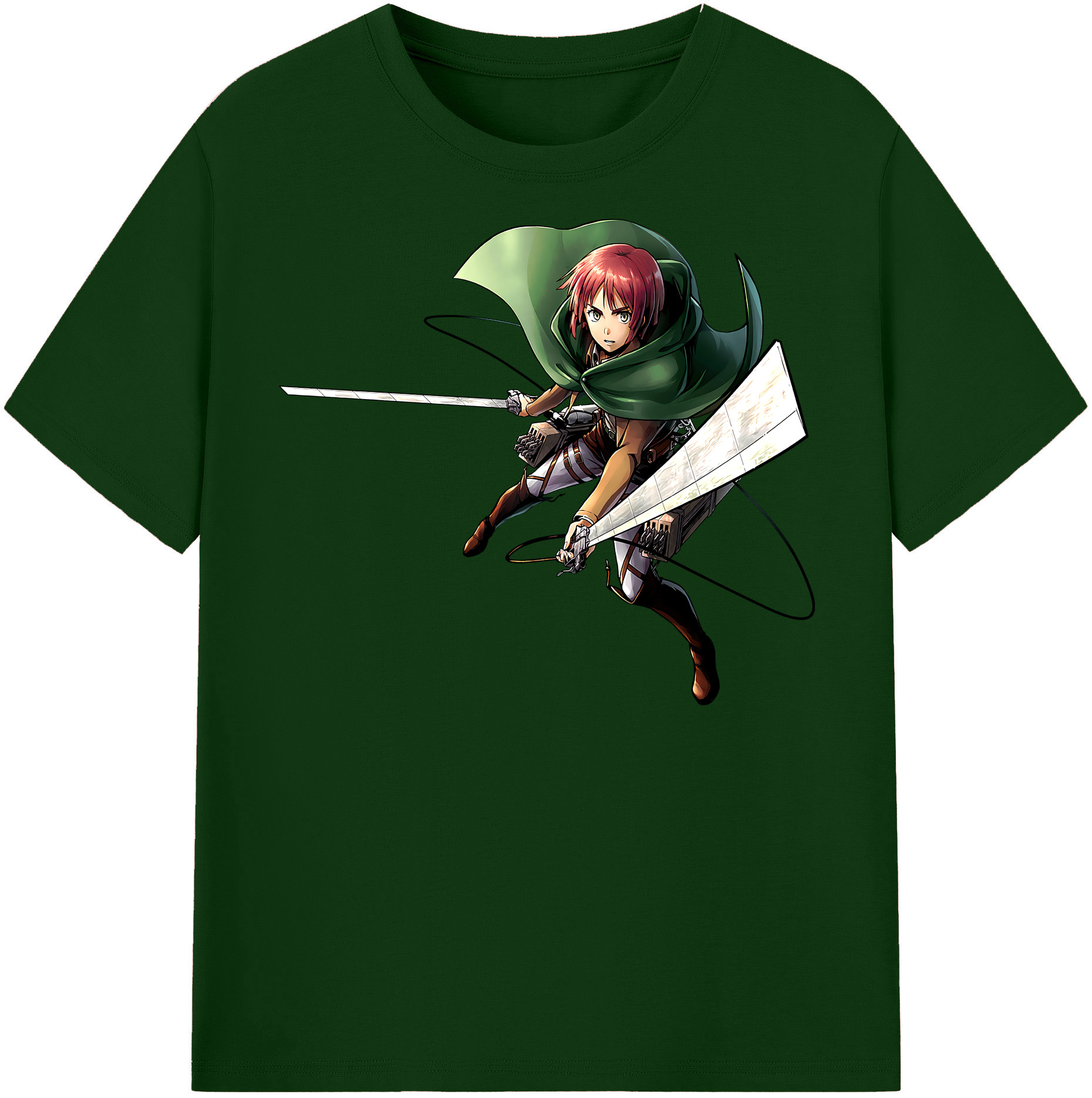 （画像用） 進撃の巨人 Attack on Titan 綿100％半袖Tシャツ（フロントプリント）